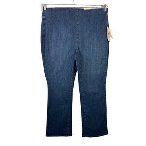 NYDJ Slim Bootcut pull on jeans high waist slimming 90s‎ sz 2X